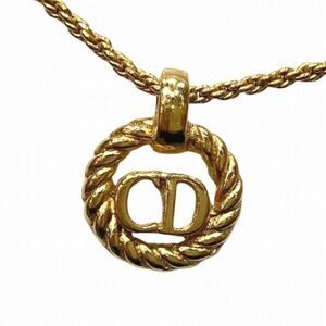 Dior CD Logo Gold Brand Accessories Necklace Women's